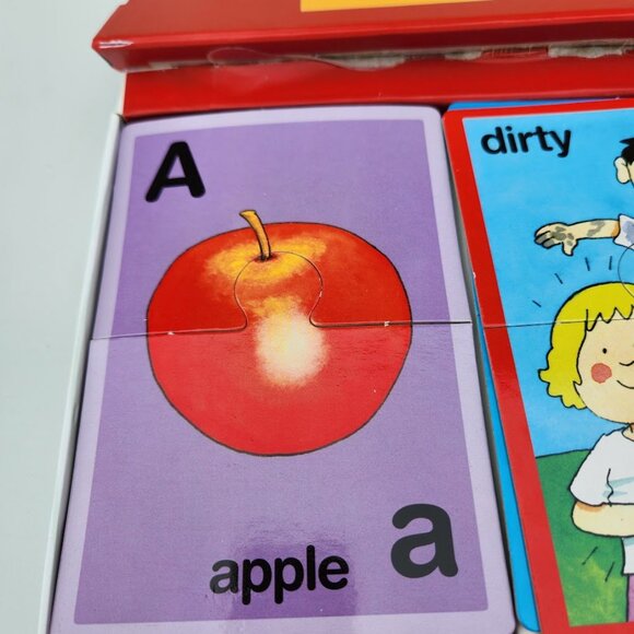 78 Early Learning 2-Piece Puzzles ABCs Opposites Numbers Educational Toys Cards - Picture 6 of 14